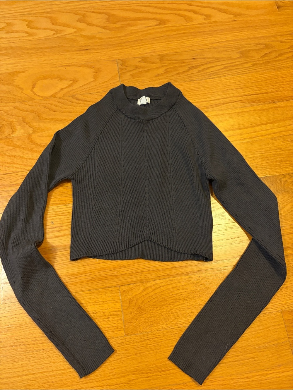 Garage Ribbed Long Sleeve Top
